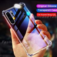 Case For Huawei Nova Y70 NovaY70 Phone Casing Clear Transparent Back Cover Shockproof Amor Bumper Super Anti Drop Simple