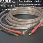 Cáp loa jack bắp chuối 1 cặp DIY 0.5 đến 10 mét - Dây nối âm ly sang loa