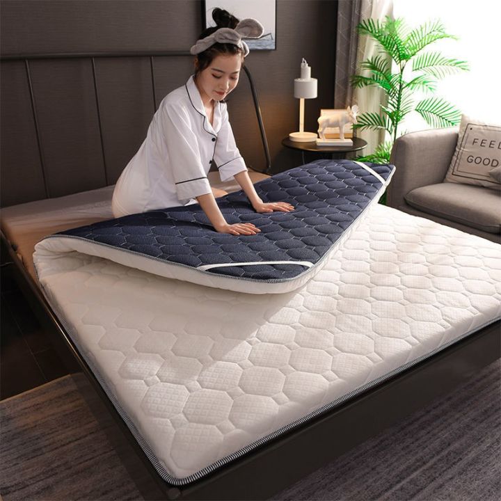 mattress-protector-thick-mattress-tilam-topper-mattress-knitted-cotton-single-queen-king-protection-sponge-tatami-avalon