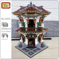 LOZ 1023 City Ancient Architecture Chinatown Teahouse Restaurant Street DIY Mini Blocks Bricks Building Toy for Children no box