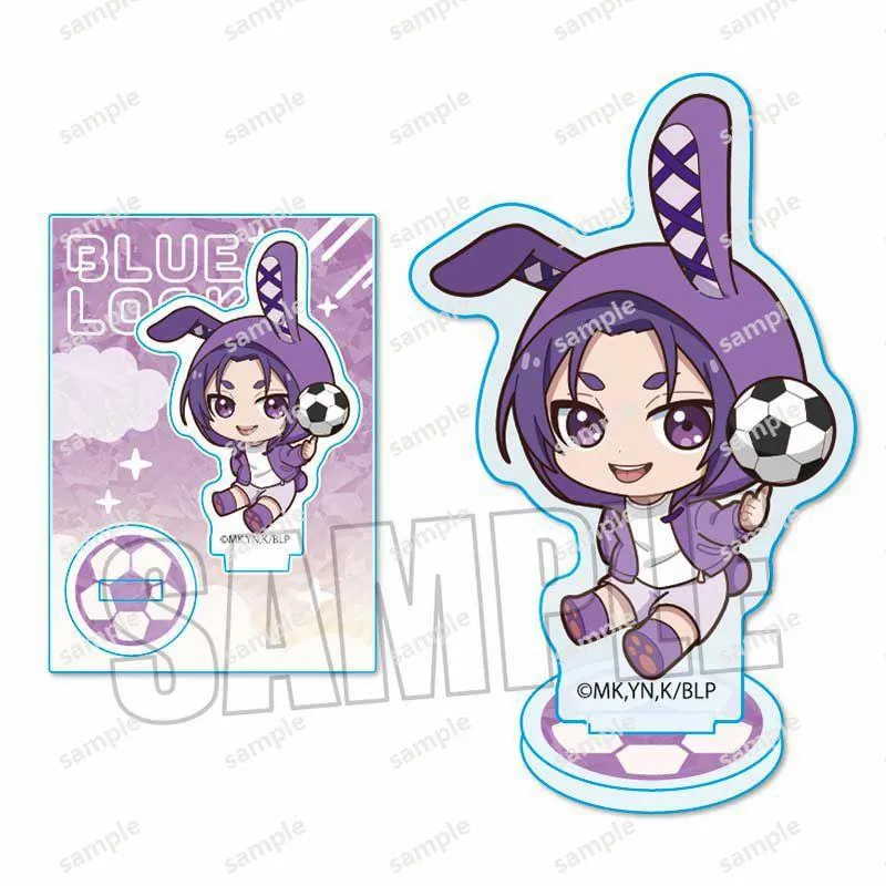 XP Blue Lock Anime Figure Mode Rabbit Ear Yukimiya Sae Nagi Rin Isagi Plate  Holder Home Decor Collection Ornament Gift PX