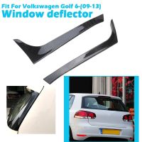 Rear Window Trunk Side Spoiler Canards Splitter Fit For VW Golf 6 MK6 2009 2013 Normal Decorative Sticker Car Accessories