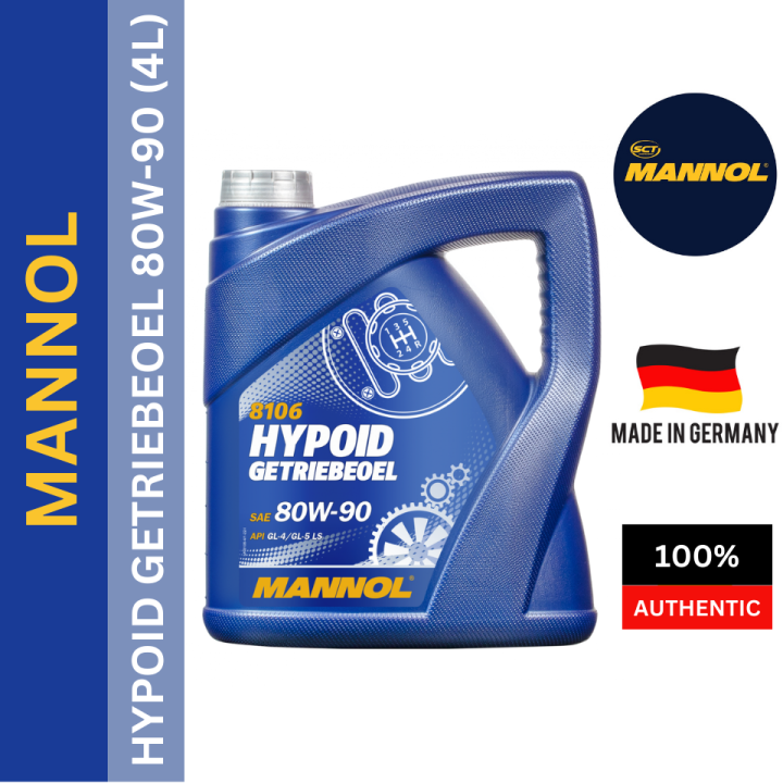 [SCT GERMANY] MANNOL MANUAL GEAR OIL 8106 HYPOID GETRIEBEOEL SAE 80W/90