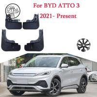 แผ่นกันโคลนรถยนต์สำหรับ BYD ATTO 3 EV 2022 2023บังโคลน S บังโคลนบังโคลนด้านหน้าด้านหลังผ้าคลุมบังโคลนรถยนต์ ABS