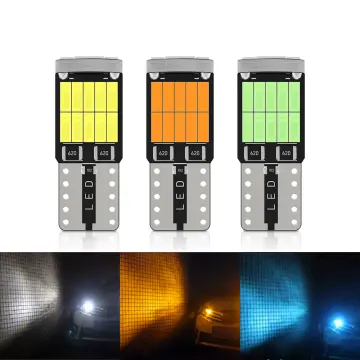 4Pcs/Set T10 194 168 W5W COB LED Car Canbus Silicone Width Side Marker  License Plate Turn Signal Light Bulb Amber