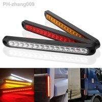 ✒ Carro Light Bar com 15LED Lâmpadas Luz de freio Marcador lateral Turn Signal Luz traseira de advertência Caminhão SUV RV 12V 24V 1x