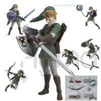 Zelda รูป Skyward Link Luxury Figma 320 Action Figure Twilight Princess PVC Movable Joint สะสมของเล่นของขวัญ