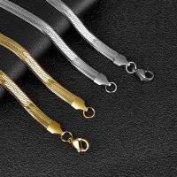 【DT】hot！ Flat Necklace Filmy Snake Chain Men Length Choker Clavicle Jewelry