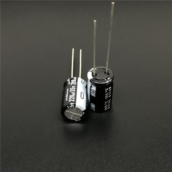 20pcs-220uf-35v-nichicon-hc-series-10x16mm-super-low-impedance-35v220uf-aluminum-electrolytic-capacitor