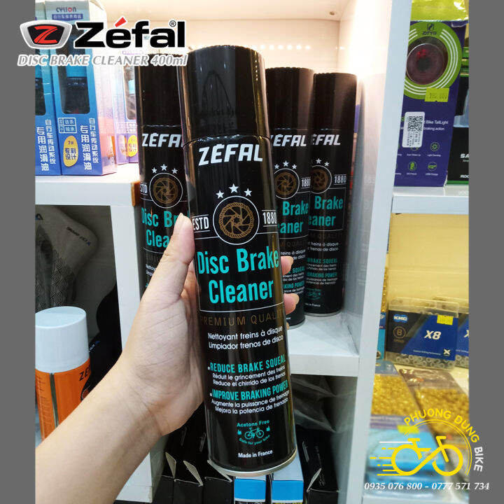 Bình xịt làm sạch đĩa phanh xe đạp Zefal Disc Brake Cleaner 400ml