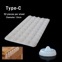 Self Adhesive Door Stopper Rubber Damper Buffer Cabinet Bumpers Silicone Furniture Pads Cushion Protective Pads Diameter: 12mm Decorative Door Stops