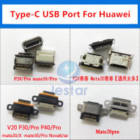 5Pcs USB ชาร์จพอร์ต Type-C สำหรับ P20 P30 P40 Pro Mate102030 V20