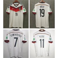 2014 World Cup Finals Germany Home Retro Soccer Jersey 11# KLOSE #7 SCHWEINSTEIGER #19 GOTZE