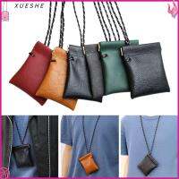 XUESHE ใช้ได้ทุกเพศ เคสสำหรับเก็บของ กระเป๋าใส่หูฟัง กระเป๋าสตางค์เก็บของขนาดเล็ก กระเป๋าใส่เหรียญขนาดเล็ก เคสกุญแจคล้องคอ ที่จัดระเบียบกุญแจ