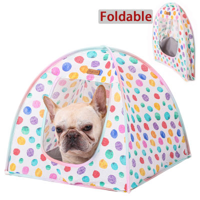 Cat Dog House Tent Portable Folding Breathable Cat Kennel Foldable Storage s Sleeping Pad For Washable Cave Cats Dogs Bed