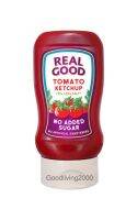 (Free shipping) Real Good Tomato Ketchup No Added Sugar, 78% Less salt 310 g ซอสมะเขือเทศ ไม่ผสมน้ำตาล และลดเกลือ 78% ตรา เรียลกู๊ด ขนาด 310 กรัม