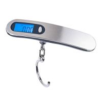 50kg Portable LCD Digital Scale Electronic Scale Weight Balance Suitcase Travel Bag Hanging Steelyard Hook Fishing Scale Luggage Scales