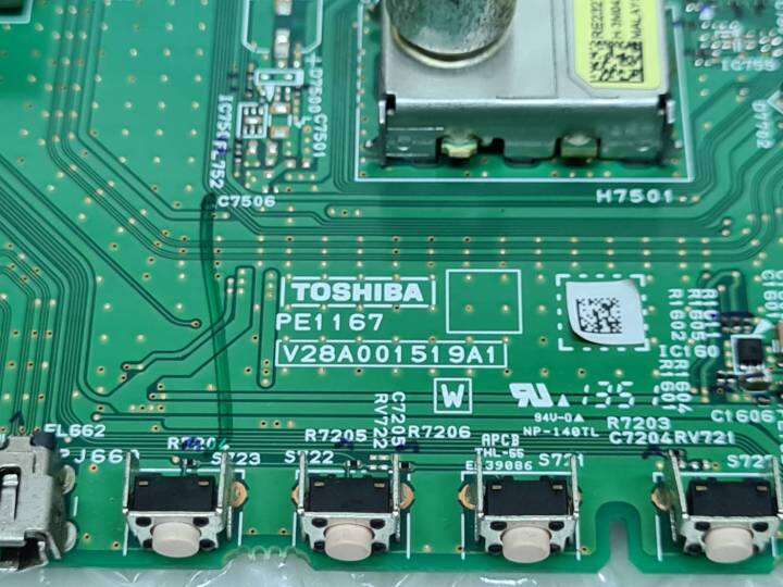 main-board-toshiba-เมนบอร์ด-โตซิบ้า-รุ่น-32l3450vt-พาร์ท-v28a001519a1-pe1167-อะไหล่แท้-ของถอดมือสอง