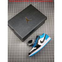 【Original Best Quality】 A*J1 SE Laser Blue Mens and Womens Basketball Shoes