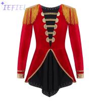 เด็กละคร Ringmaster T Assels Tailcoat Tuxedo สาวเวทีเครื่องแต่งกาย J Umpsuit บอดี้สูทสำหรับฮาโลวีนเทศกาลคอสเพลย์เสื้อผ้าเต้นรำ