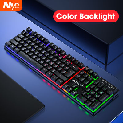 Gaming Keyboards Mechanical Feeling Keyboards with Backlight for Computer Tablet PC Gamer PC Laptop Not Wireless Keyboard