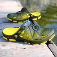 2024 Mens Fishing Slippers Outdoor Non-Slip Waterproof Hiking Shoe Casual Rubber Sports Garden Sandals Work Beach Shoes