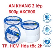 Combo 5 giấy vệ sinh cuộn lớn 2 lớp AN KHANG AKC600 600g THẾ GIỚI GIẤY