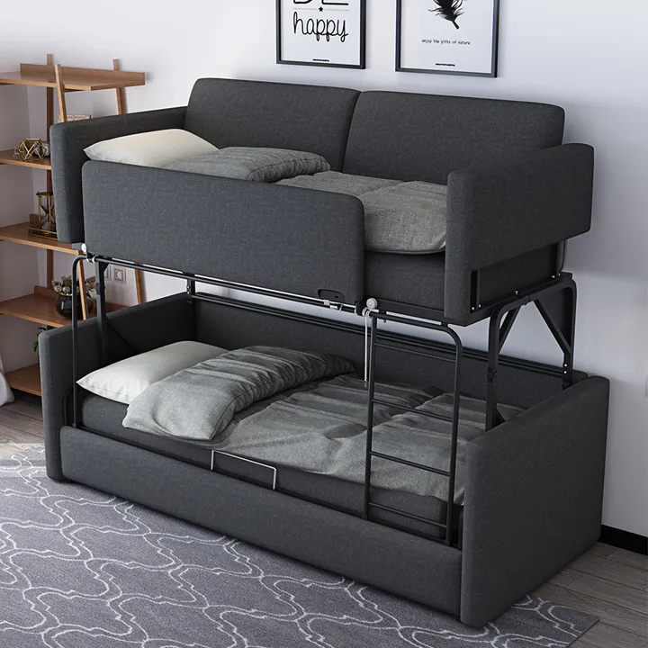 Ghế Sofa kiêm giường 2 tầng🍀2 in 1🍀Giường 2 tầng phong cách hiện đại, có thể gấp gọn thành ghế sofa, KT 228x98 cm