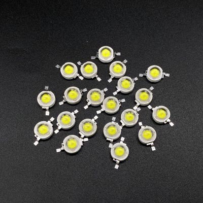 20pcs High Power LED Diodes 1W White Ultra Bright 3000K 100-120lm Brightness 1Watt LED Diodo 1 W Diod Warm White Beads 3V Electrical Circuitry Parts