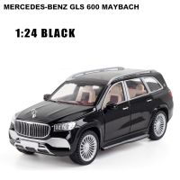 1:24โมเดลรถอัลลอย Mercedes-Benz Gls 600 Maybach ขนาดเล็ก Diecast โลหะยานพาหนะโมเดลหุ่นยนต์ของเล่นสำหรับของขวัญสำหรับเด็ก