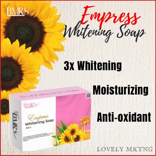 BMRS Empress Whitening Soap 135g Lightens Skin Pigmentations Scars and