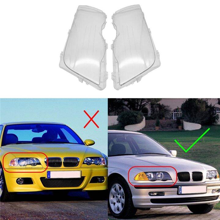 for-bmw-4-door-e46-3-series-1998-2001-headlight-shell-lamp-shade-transparent-lens-cover-headlight-cover