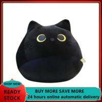 Black Cat Plush Toy Cartoon Cat Shape Pillow Stuffed Throw Pillow Cushion for Valentines Birthday Gift