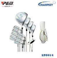 Champkey ไม้กอล์ฟสำหรับผู้หญิงครบชุด (LTG014) 12 ไม้ Rio II รุ่นใหม่ล่าสุด  For Women- Right Handed พร้อมกระเป๋ากอล์ฟสีขาวสุดหรู