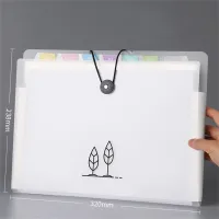 A4 Document Bag Multi-Layer Transparent File Folder Office School Paper Organizer Storage Bags