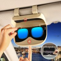 【cw】hot Car Glasses Sunglasses Storage 3 Colors Holder Sunshade Organize Interior Accessories