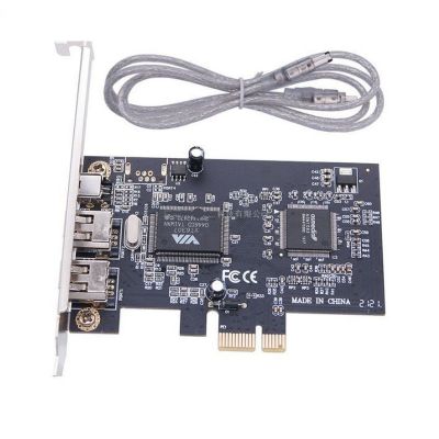 Nouvelle carte PCIe 1394 révélant la capture vidéo HD HDV PCIe 1394 A B carte FireWire 1394 vers PCI-e 1X pour ordinateur de bureau