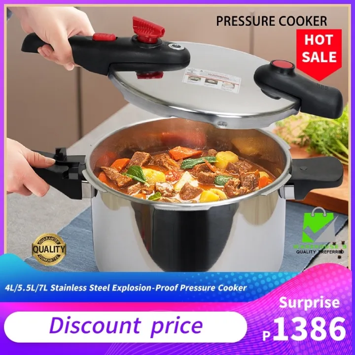 Preferred Pressure cooker 4L/5.5L/7L stainless steel pressure cooker