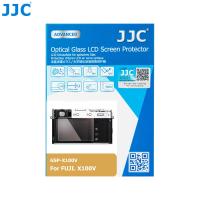 JJC ป้องกันรอยขีดข่วนฝาครอบป้องกันหน้าจอ LCD กระจกเทมเปอร์สำหรับฟูจิฟิล์ม X100V X-T4 XT4 XE4ป้องกันหน้าจอกล้องดิจิทัลจัดส่งอย่างเป็นทางการ