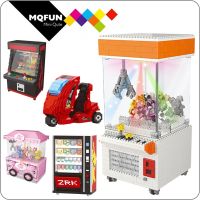 ZRK LED Flash Cartoon figures Playground Clip Doll Catcher Arcade Game Machine Diamond Mini Building Blocks Educational Toy gift ﹍❀