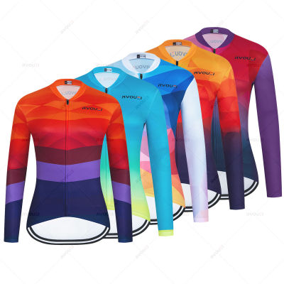 New  Spring and Autumn Long Sleeves Cycling Jersey Women MTB Bike Shirt Maillot Ciclismo Female Sport Riding Clothing Top