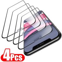 4Pcs Full Cover Tempered Glass For iPhone 11 12 13 Pro Max Mini Screen Protectors For iPhone 6 7 8 Plus X XR XS MAX SE 20 Glass