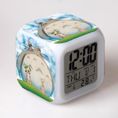 【Worth-Buy】 โตโตโรดิจิตอลการ์ตูนนาฬิกาปลุก Led นาฬิกาปลุกของเล่นเด็กไฟปลุกนาฬิกา Led ตั้งโต๊ะแบบ Reloj Despertador ได้