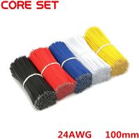 100pcs/Lot Tin-Plated Breadboard Jumper Cable Wire 100mm 24AWG Jumper Wire For Arduino Two Ends PVC Wire Electronic