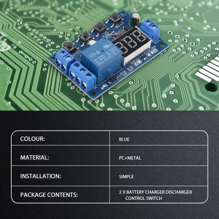 2pcs-dc-6-40v-battery-charger-discharger-control-switch-undervoltage-overvoltage-protection-board-auto-cut-off