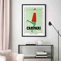 ❂ แฟชั่นบทคัดย่อไวน์โปสเตอร์ Nordic Campari โซดาสีน้ำภาพวาดผ้าใบ Wall Art พิมพ์ภาพสำหรับตกแต่งห้องครัว