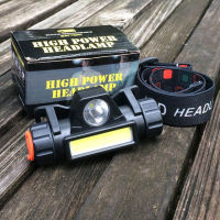 ไฟฉายคาดหัวHD หลอด Q5+COB 1500LM มีแม่เหล็กด้านข้าง เเข็งเเรงกันน้ำ USB Rechargeable Mini Headlight