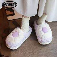 WomenS Plush Cotton Slipper Soft Home Fluffy Shoes Warm Non-Slip Outdoor Lovely Soccer Cheerleading Girls Cozy Slides Shoes