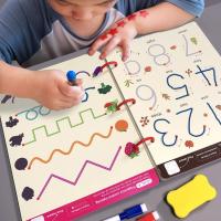 ปากกาควบคุมภาพวาดหนังสือ Montessori ของเล่นการเรียนรู้ของเล่นสำหรับเด็กวาดแท็บเล็ตเด็กการแข่งขันการฝึกอบรมการศึกษาของเล่นหนังสือเกม