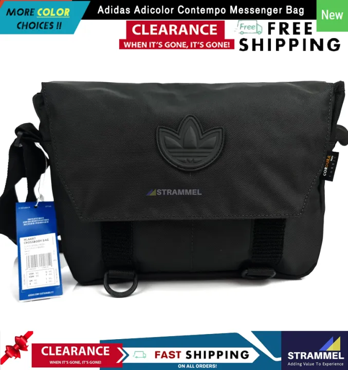 Leather satchel Adidas Black in Leather - 15774759